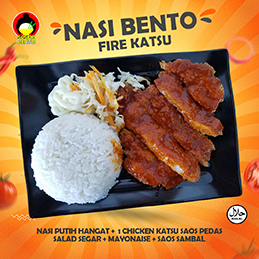 Nasi Bento – Fire Chicken Katsu