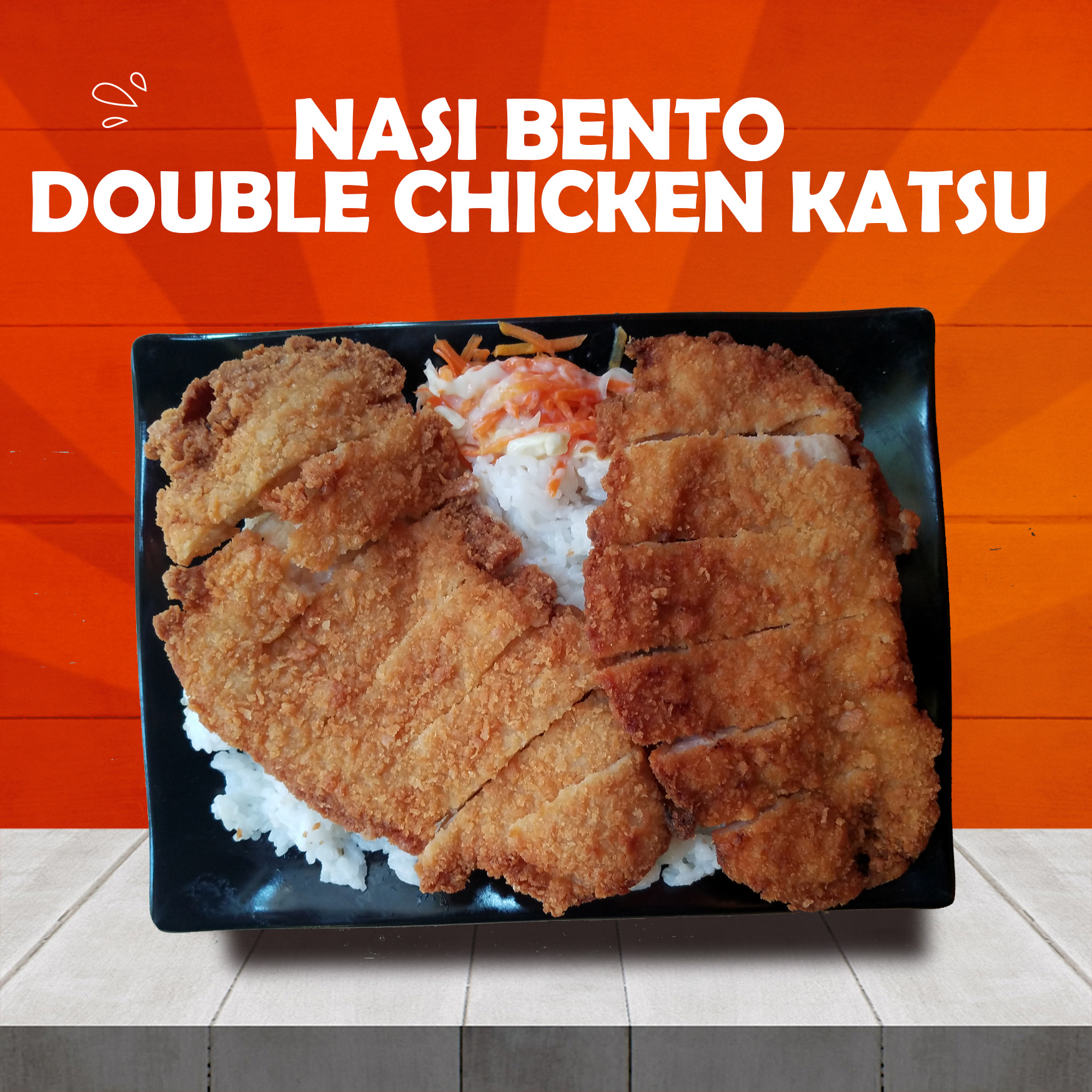 Nasi Bento – Double Chicken Katsu