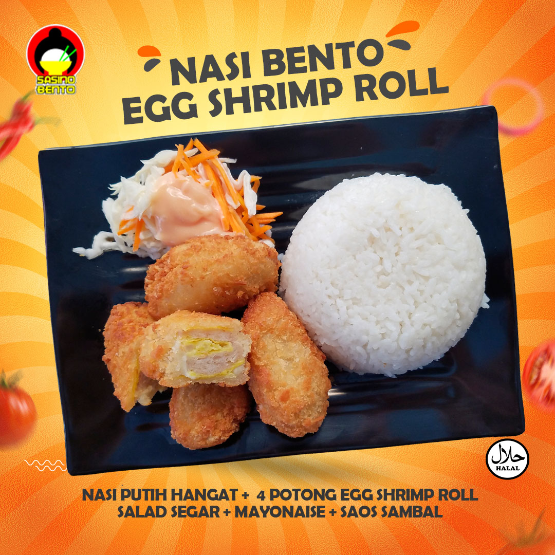 Nasi Bento – Shrimp Roll isi 3