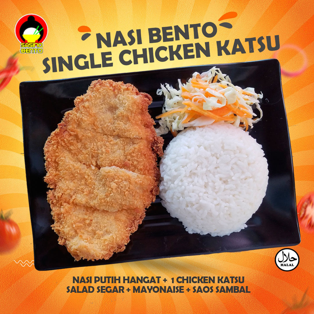 Nasi Bento – Single Katsu