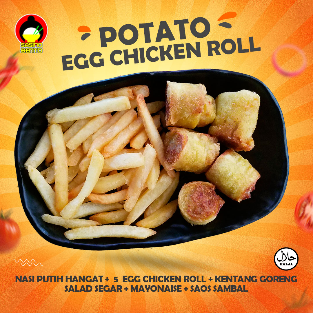 Kentang – Egg Chicken Roll