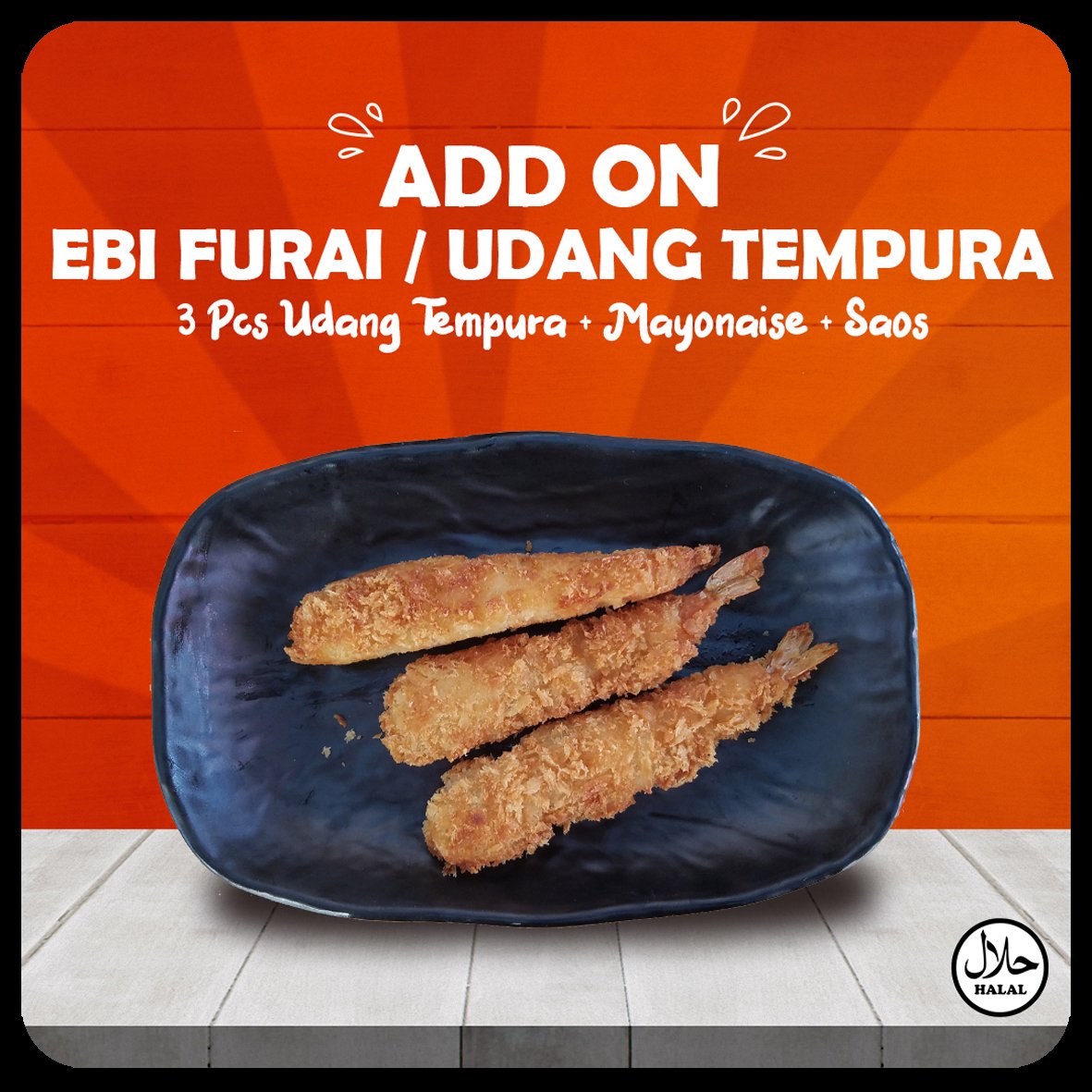 Add On – Udang tempura