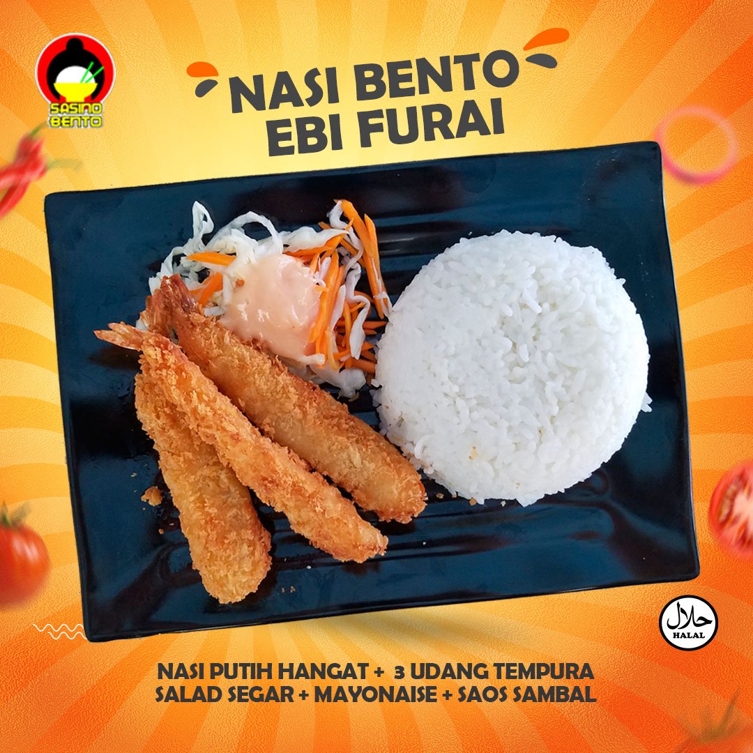 Nasi Bento – Ebi Furai