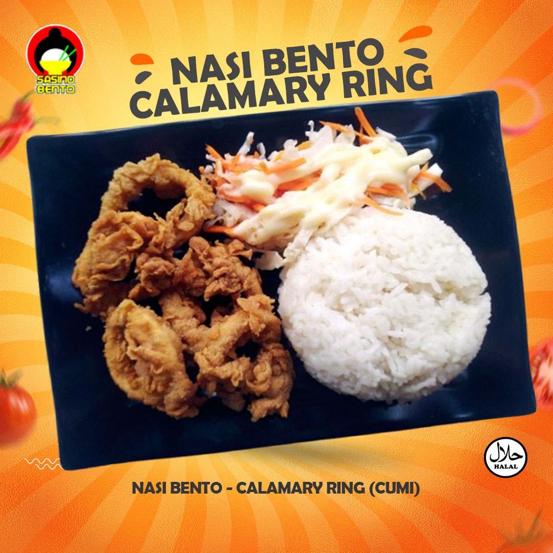 Nasi Bento – Calamary Ring